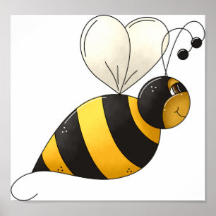 Plump Bee Poster