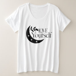 Plus Size Ame-Se A Sua Lua Espiritual, Camiseta Espiritual