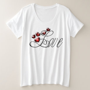 Plus Size Amor - Dia dos Namorados-31494 Camiseta