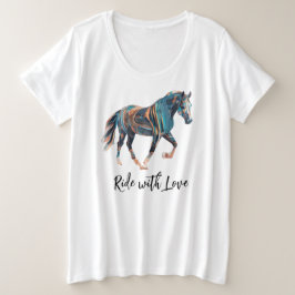 Plus Size Andar com Camiseta de Amor