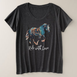 Plus Size Andar com Camiseta de Amor