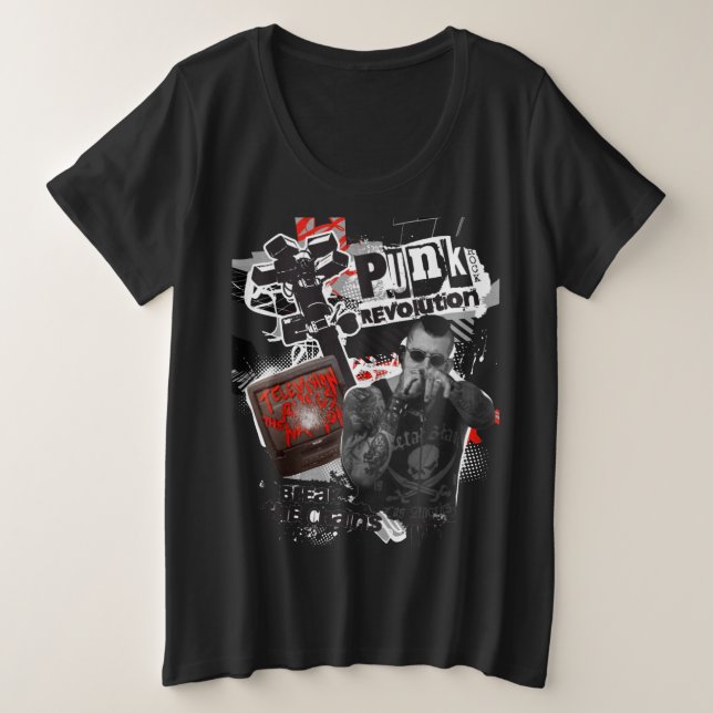 Plus Size Camiseta (Frente do Design)