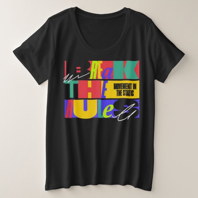 Plus Size Camiseta (Frente do Design)