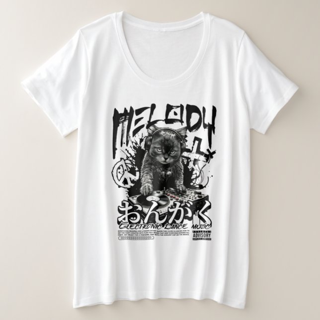 Plus Size Camiseta (Frente do Design)