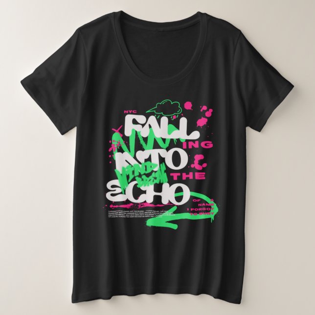 Plus Size Camiseta (Frente do Design)