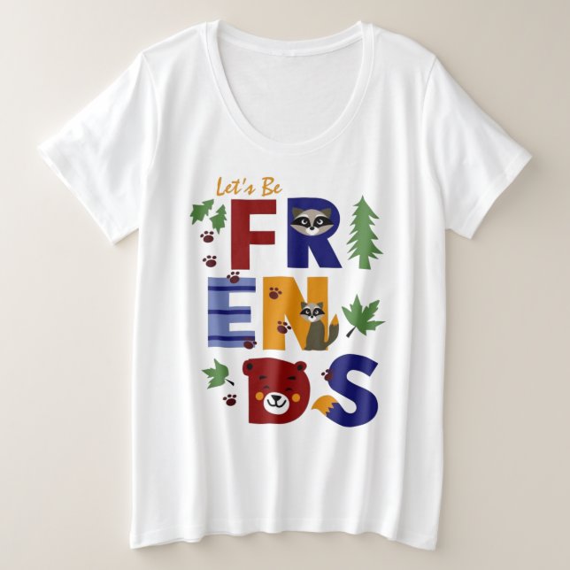 Plus Size Camiseta (Frente do Design)