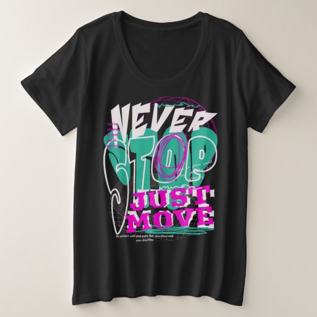 Plus Size Camiseta (Frente do Design)