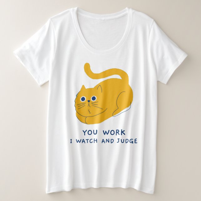 Plus Size Camiseta (Frente do Design)