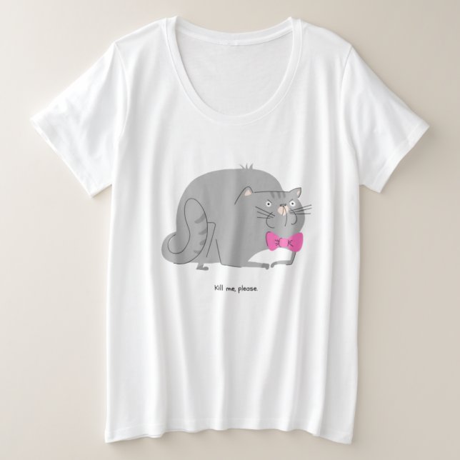 Plus Size Camiseta (Frente do Design)