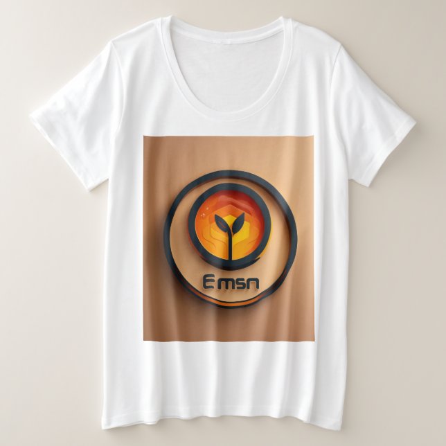 Plus Size Camiseta (Frente do Design)