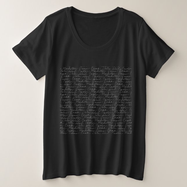 Plus Size Camiseta (Frente do Design)
