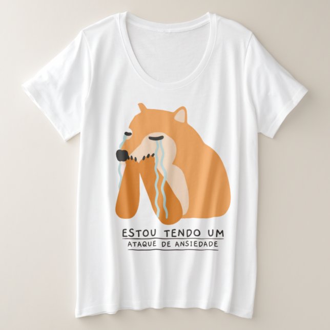 Plus Size Camiseta (Frente do Design)