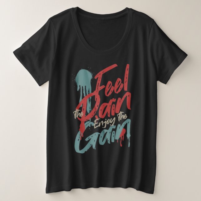 Plus Size Camiseta (Frente do Design)