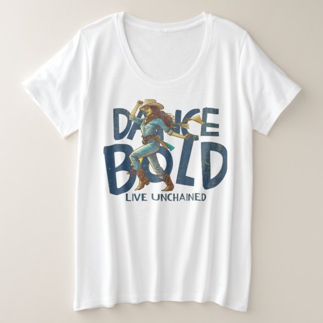 Plus Size Camiseta (Frente do Design)