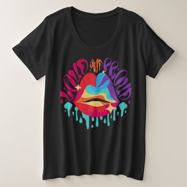 Plus Size Camiseta (Frente do Design)