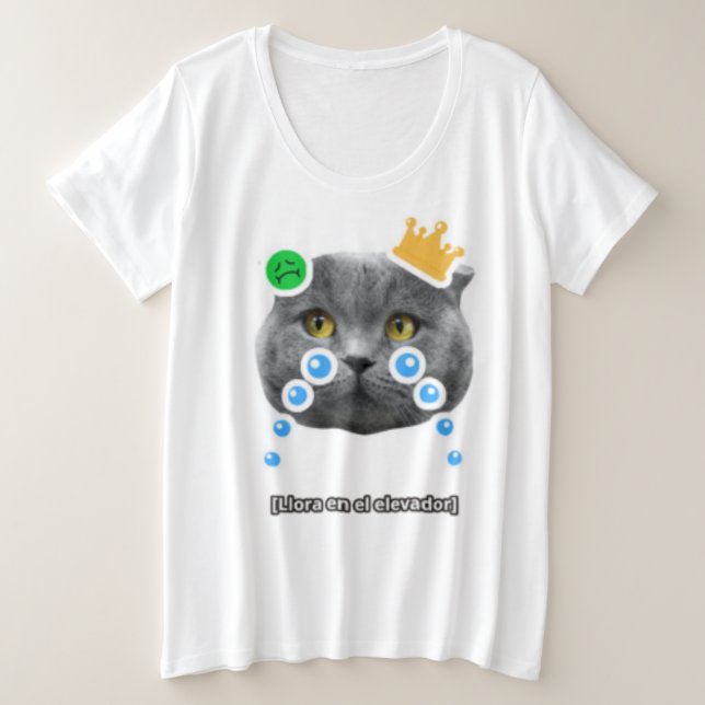 Plus Size Camiseta (Frente do Design)
