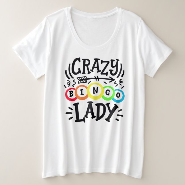 Plus Size Camiseta básica de tamanho superior para mulheres (Frente do Design)