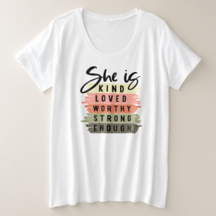 Plus Size Camiseta básica de tamanho superior para mulheres