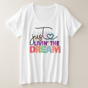 Plus Size Camiseta básica de tamanho superior para mulheres