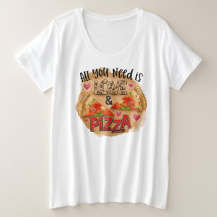 Plus Size Camiseta básica de tamanho superior para mulheres