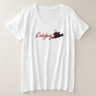 Plus Size Camiseta básica de tamanho superior para mulheres