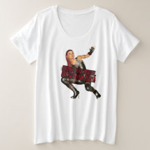 Camiseta básica de tamanho superior para mulheres