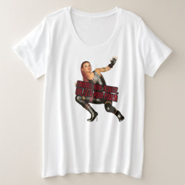 Plus Size Camiseta básica de tamanho superior para mulheres