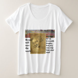 Plus Size Camiseta básica de tamanho superior para mulheres