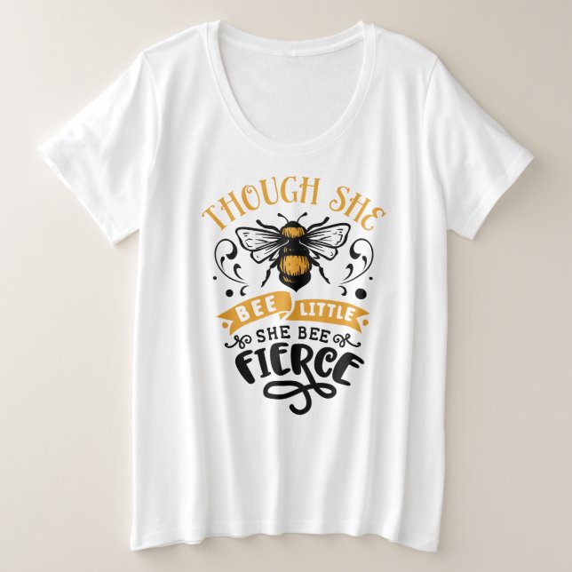 Plus Size Camiseta Básica Plus-Size (Frente do Design)