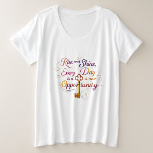 Plus Size Camiseta Chave para Novas Oportunidades (Tamanho P