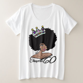 Plus Size Camiseta de Aniversário de 60 anos da Rainha