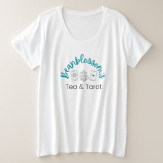 Plus Size Camiseta de Beanblossom, Chá e Tarot
