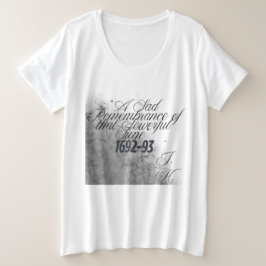 Plus Size Camiseta de Bruxa Citação Histórica de Salem