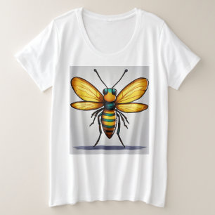 Plus Size Camiseta de Cartoon Mosquito Sinister