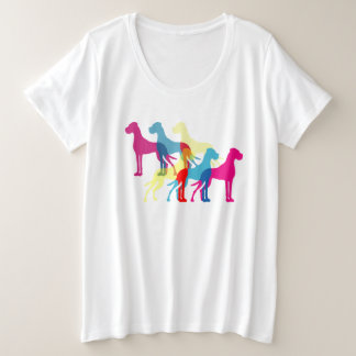 Plus Size Camiseta de Ilustrações do Great Dane