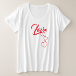 Plus Size Camiseta do Amor