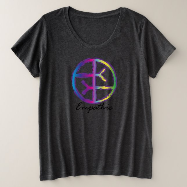 Plus Size Camiseta Empática (Frente do Design)