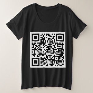 Plus Size Camiseta engraçada QR Presidente Trump 45/47 Trump