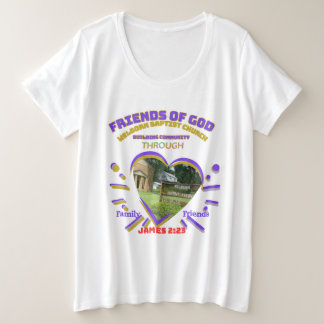 Plus Size Camiseta Família e Amigos