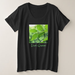 Plus Size Camiseta feminina plus-size 'Viva Verde'