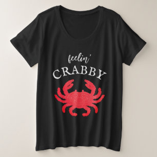 Plus Size Camiseta Feminina Sentindo-se Irritada