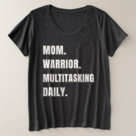 Plus Size Camiseta Fumaça Diária Multitarefa Personalizada d