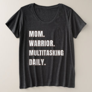 Plus Size Camiseta Fumaça Diária Multitarefa Personalizada d