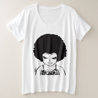 Plus Size Camiseta Heads Bowed
