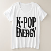 Camiseta K-POP Energy Bold Statement