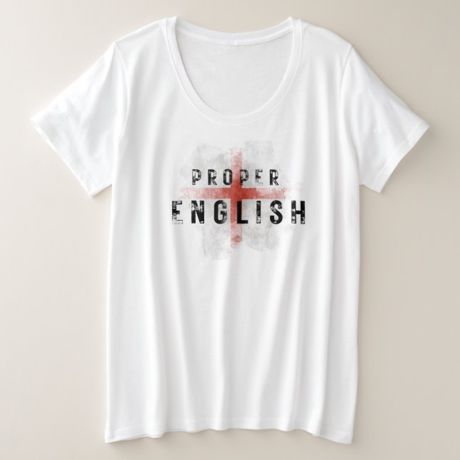 Plus Size Camiseta Leoa da Língua Inglesa Correta (Frente do Design)