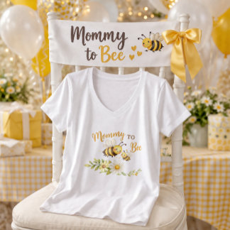 Plus Size Camiseta Mamãe Abelha