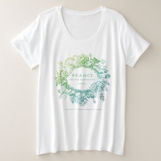 Plus Size Camiseta oversized com logotipo de 2026