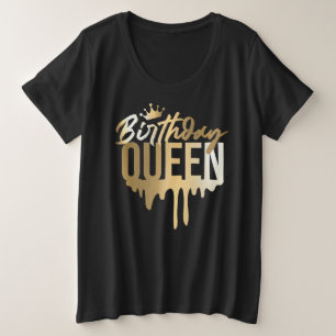 Plus Size Camiseta tamanho-T, de uso feminino