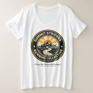 Plus Size Camiseta Vintage de Corrida de Trilha Summit Strid